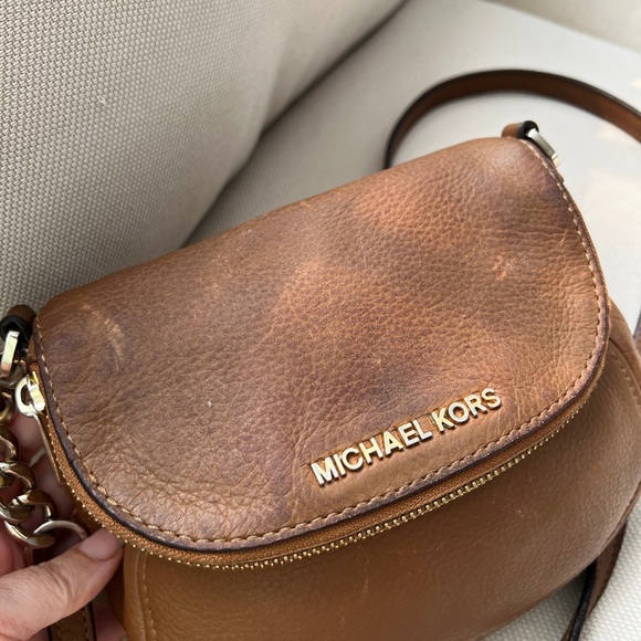 Michael Kors Brown Leather Crossbody Bag - Picture 9 of 9